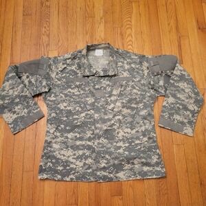 US Army Combat Uniform Jacket Digital Camo ACU L Long Military Tactical Gorpcore